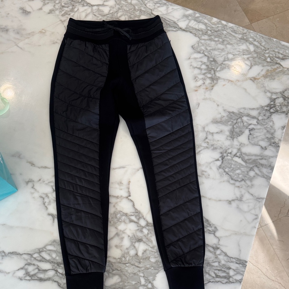 Alp N Rock Black Quilted Joggers